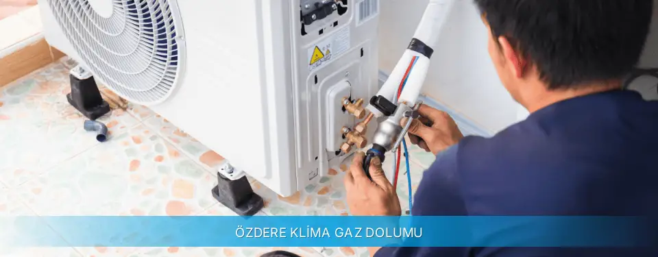 Özdere İlçemi Midea Klima Gaz Dolumu